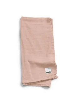 Bambus Musselin Decke - Powder Pink in Rosa 80 x 80