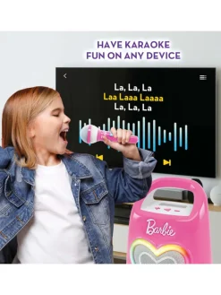 Barbie Partymaker Lautsprecher und Mikrofon in pink