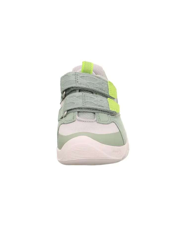 Barfuß Leder-Sneakers "Trace" in Grün/ Weiß
