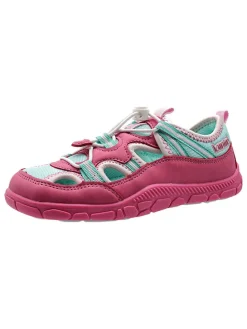 Barfuß-Halbsandalen in Pink/ Türkis