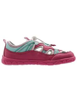 Barfuß-Halbsandalen in Pink/ Türkis