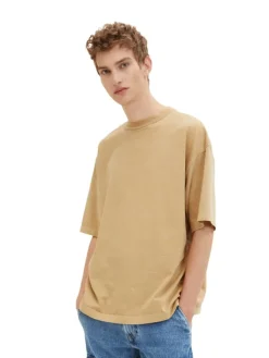 Basic Shirt OVERSIZED GARMENTDYE T-SHIRT in Braun