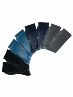 Basicsocken in blau, marine, schwarz, dunkelgrau