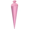 Bastel-Schultüte groß rosa 70 cm, Filzverschluss rosa in Rosa