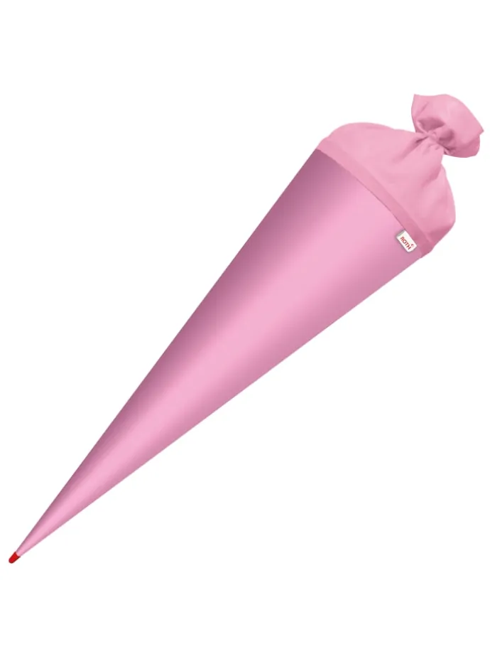 Bastel-Schultüte groß rosa 70 cm, Filzverschluss rosa in Rosa