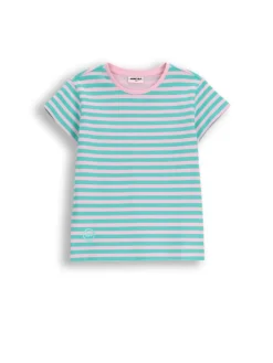 Baumwoll-T-Shirt mit kurzen Ärmeln in grün