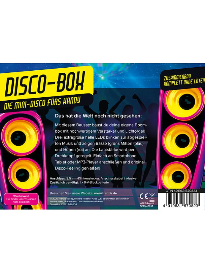 Bausatz "Disco-Box-Die Mini-Disco fürs Handy" - ab 14 Jahren
