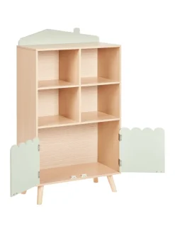 Bücherregal LACKEY in Braun/Grün - (W) 60 x (H) 105 x (L) 30 cm