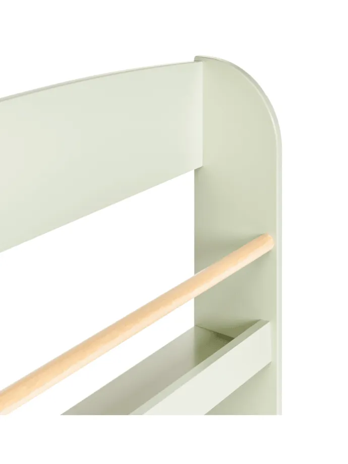 Bücherregal LILOET in Grün/Braun - (W) 60 x (H) 100 x (L) 12 cm