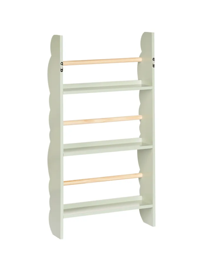Bücherregal RIGOLET in Grün/Braun - (W) 43 x (H) 80 x (L) 14 cm