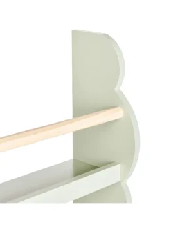 Bücherregal RIGOLET in Grün/Braun - (W) 43 x (H) 80 x (L) 14 cm
