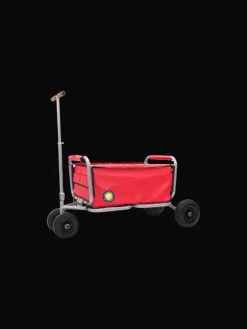 Beachtrekker LiFe faltbarer Bollerwagen + Bremse, klappbarer Handwagen (Rot)