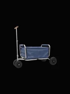 Beachtrekker LiFe faltbarer Bollerwagen + Bremse, klappbarer Handwagen (Blau)
