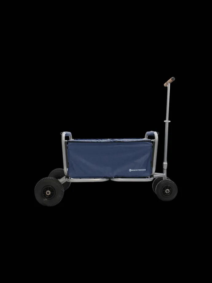 Beachtrekker LiFe faltbarer Bollerwagen + Bremse, klappbarer Handwagen (Blau)