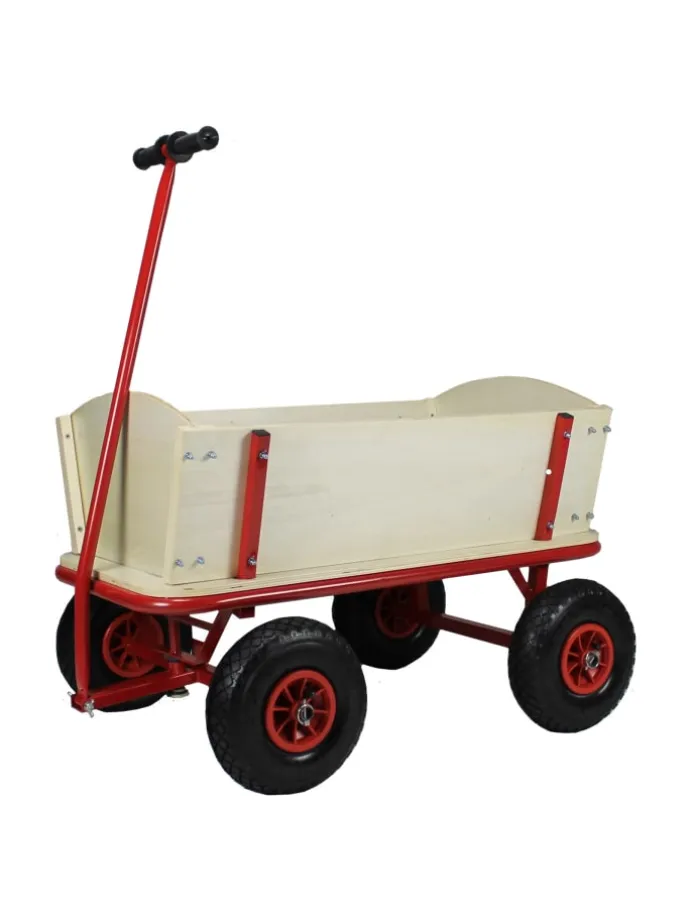Beachtrekker Style Holzbollerwagen, Handwagen, Leiterwagen (Natur)