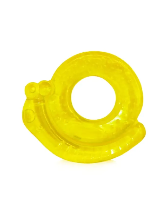Beißring Schnecke in gelb