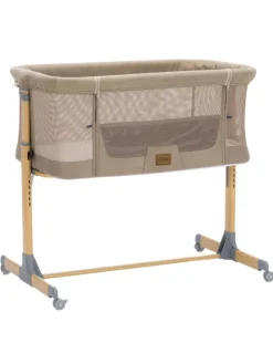 Beistellbett Crip 6-fach höhenverstellbar in braun