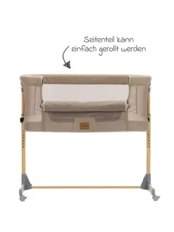 Beistellbett Crip 6-fach höhenverstellbar in braun