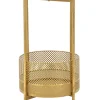 Beistelltisch in Gold/ Weiß - (H)62 x Ø 35 cm