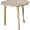 Beistelltisch "Norska" in Hellbraun - (H)47 x Ø 54 cm
