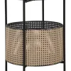 Beistelltisch "Osaka" in Schwarz/ Braun - (H)50 cm