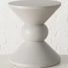 Beistelltisch ''Rosalio'' in Beige - (H)40 x Ø 35 cm