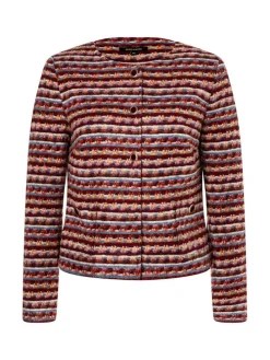 Übergangsjacke in Rot/ Orange
