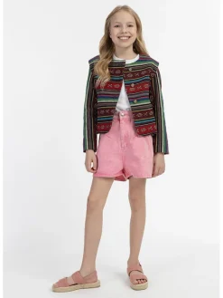 Übergangsjacke in Schwarz/ Bunt
