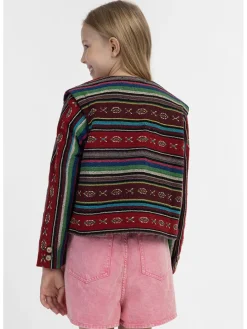 Übergangsjacke in Schwarz/ Bunt