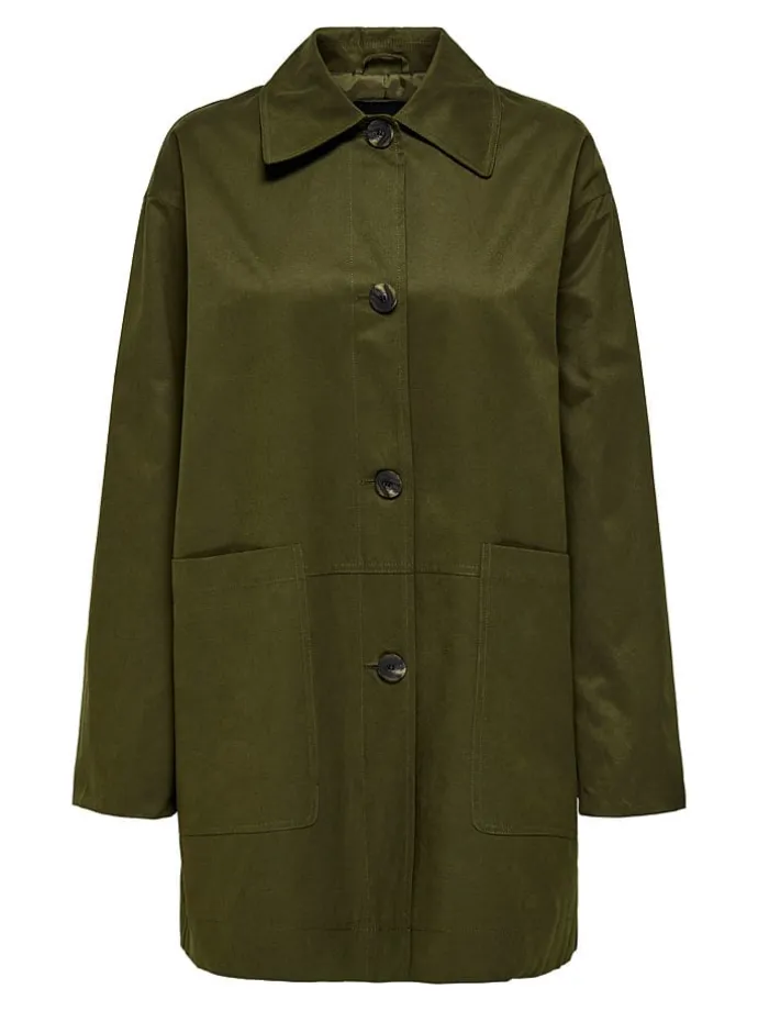 Übergangsmantel in Khaki