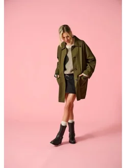 Übergangsmantel in Khaki