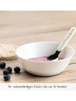 Besteck-Set 6-teilig - Punkte - Weiß in weiss,bunt