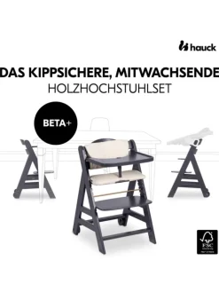Beta Plus Dark Grey 5-tlg. Newborn Set - in grau,beige