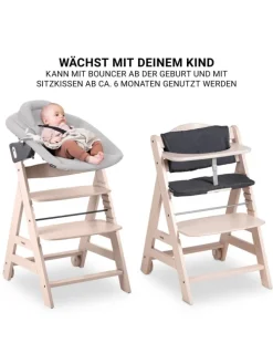 Beta Plus 5-tlg. Newborn Set - Hochstuhl in beige