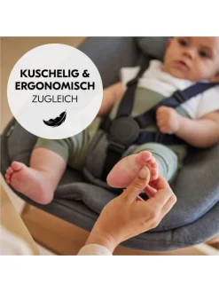 Beta Plus 5-tlg. Newbornset - Hochstuhl + in schwarz,grau