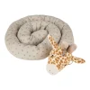 Bettrolle GIRAFFE Kaya in steingrau