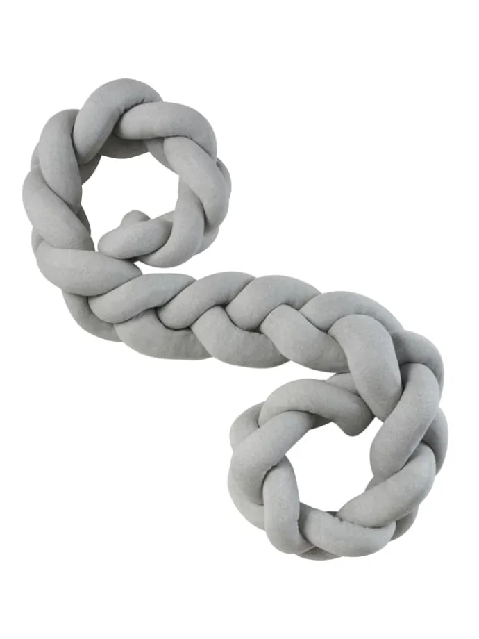Bettschlange geflochten XL Grau (L) 300cm