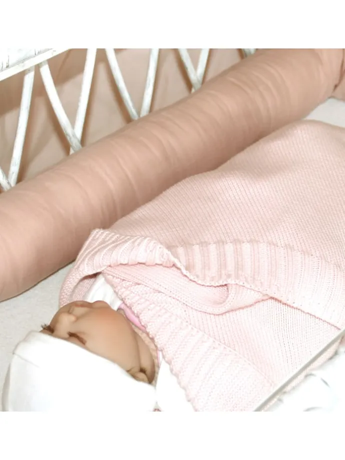 Bettschlange in Rosa - hell (L) 180 cm