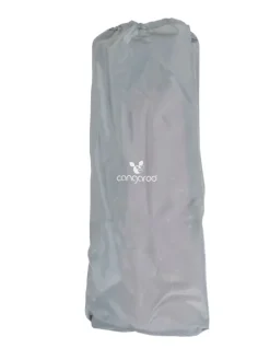 Bettschutzgitter Leinen 130 cm in grau