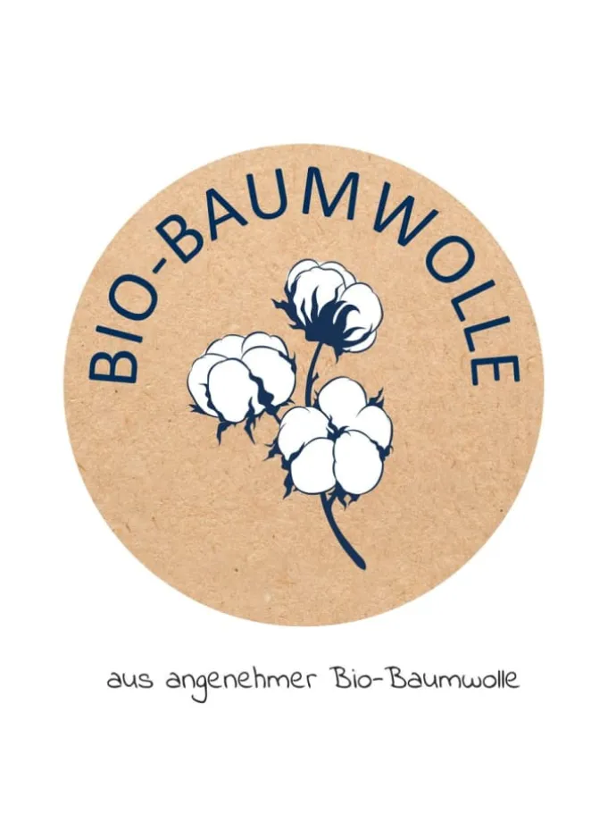 Bettwäsche aus Bio-Baumwolle 80 x 80 cm - in blau,grau,motiv