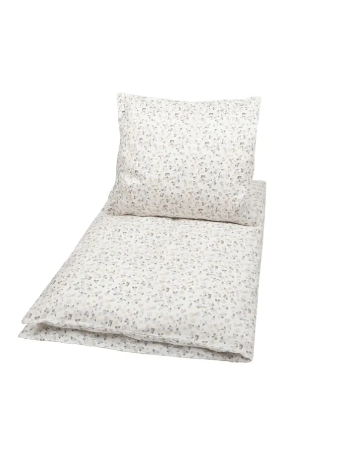 Bettwäsche Baby in cream/ Peony/ Jasmin blue