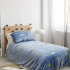 Bettwäsche-Set in Blau - (L)200 x (B)140 cm