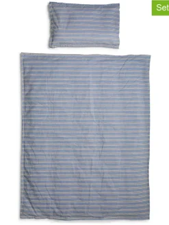 Bettwäsche-Set in Grau/ Beige