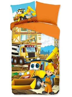 Bettwäsche-Set in Orange/ Bunt