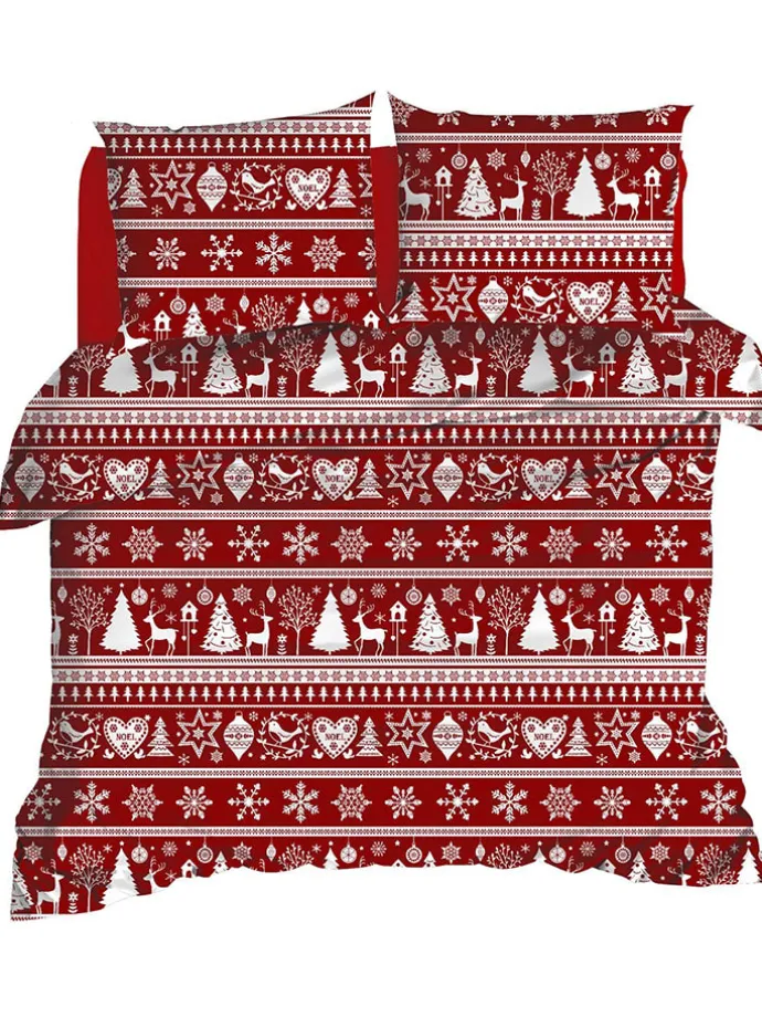 Bettwäsche-Set in Rot