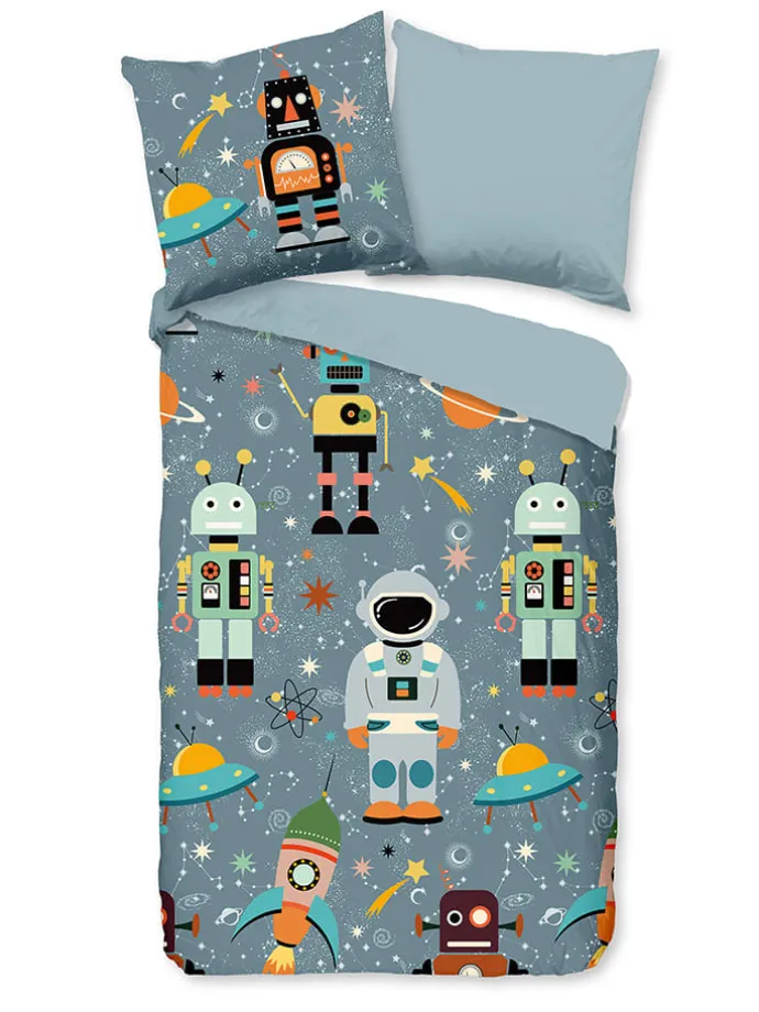 Bettwäsche-Set "Spacemen" in Grau