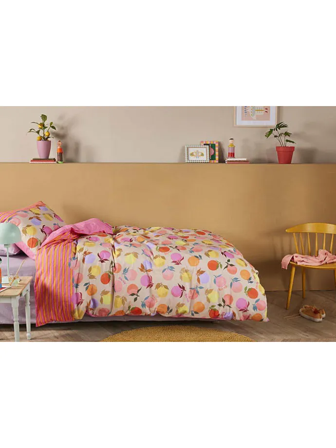 Bettwäsche-Set "Vitamin" in Creme/ Bunt