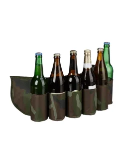 Biergürtel in Grün/Braun