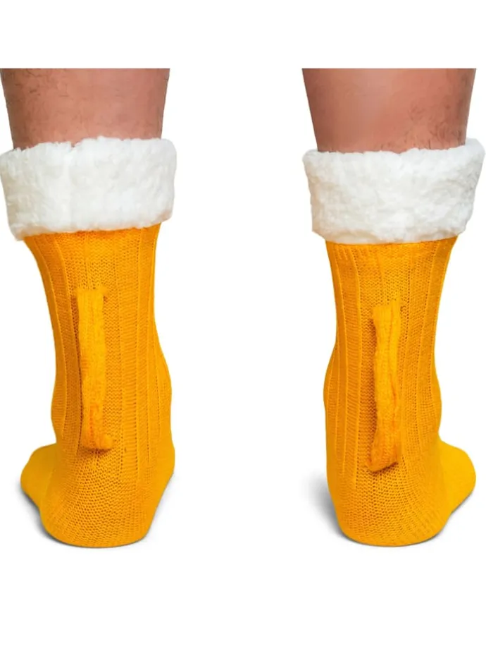 Biersocken, Trachtensocken in gelb