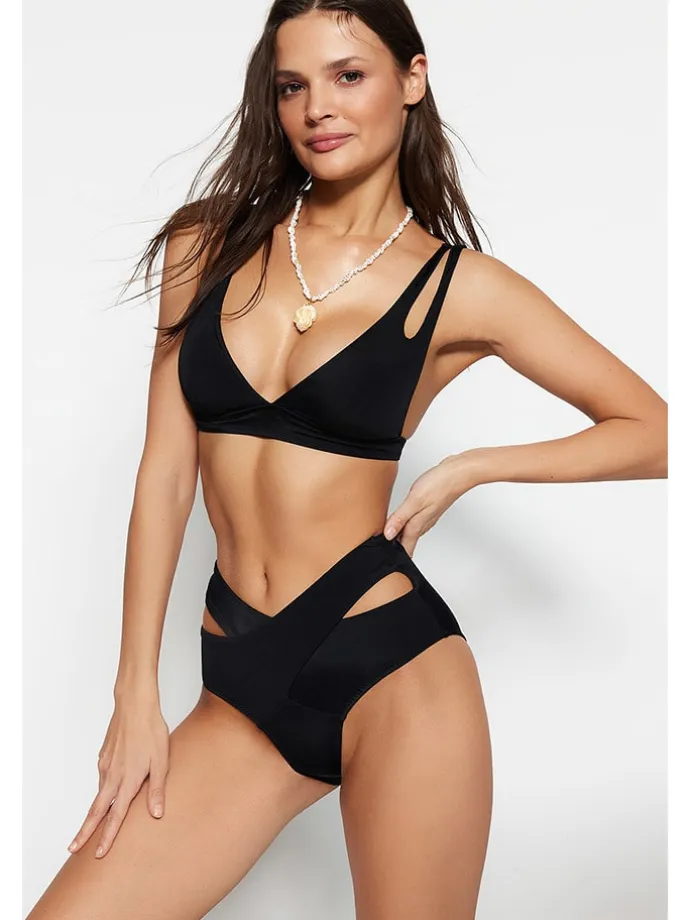 Bikini-Hose in Schwarz